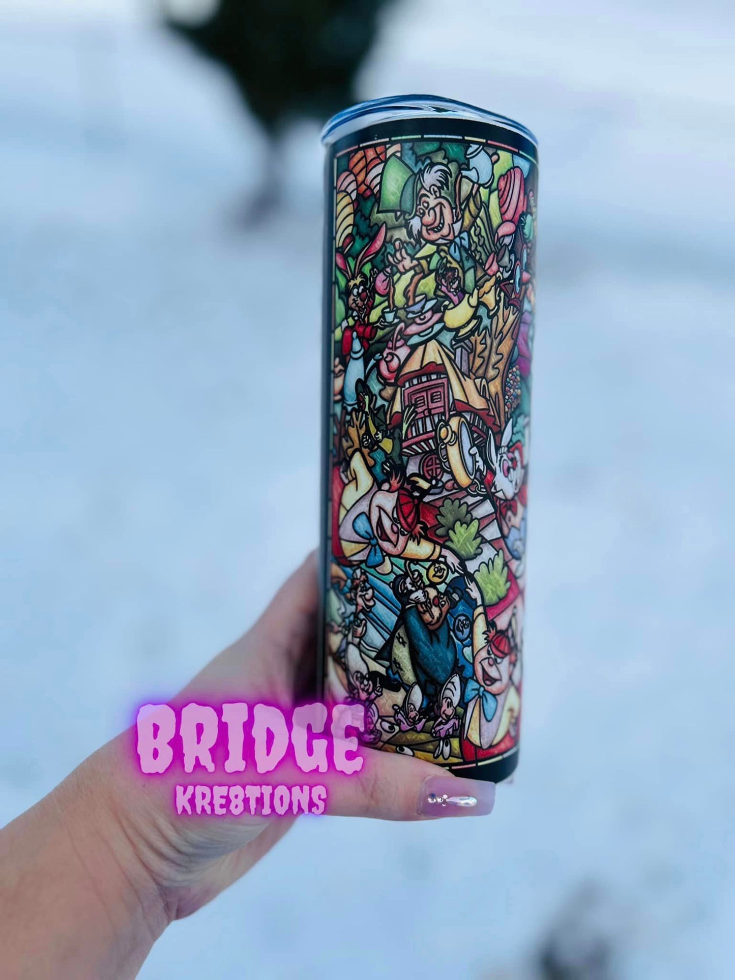Stained Glass Alice Tumbler
