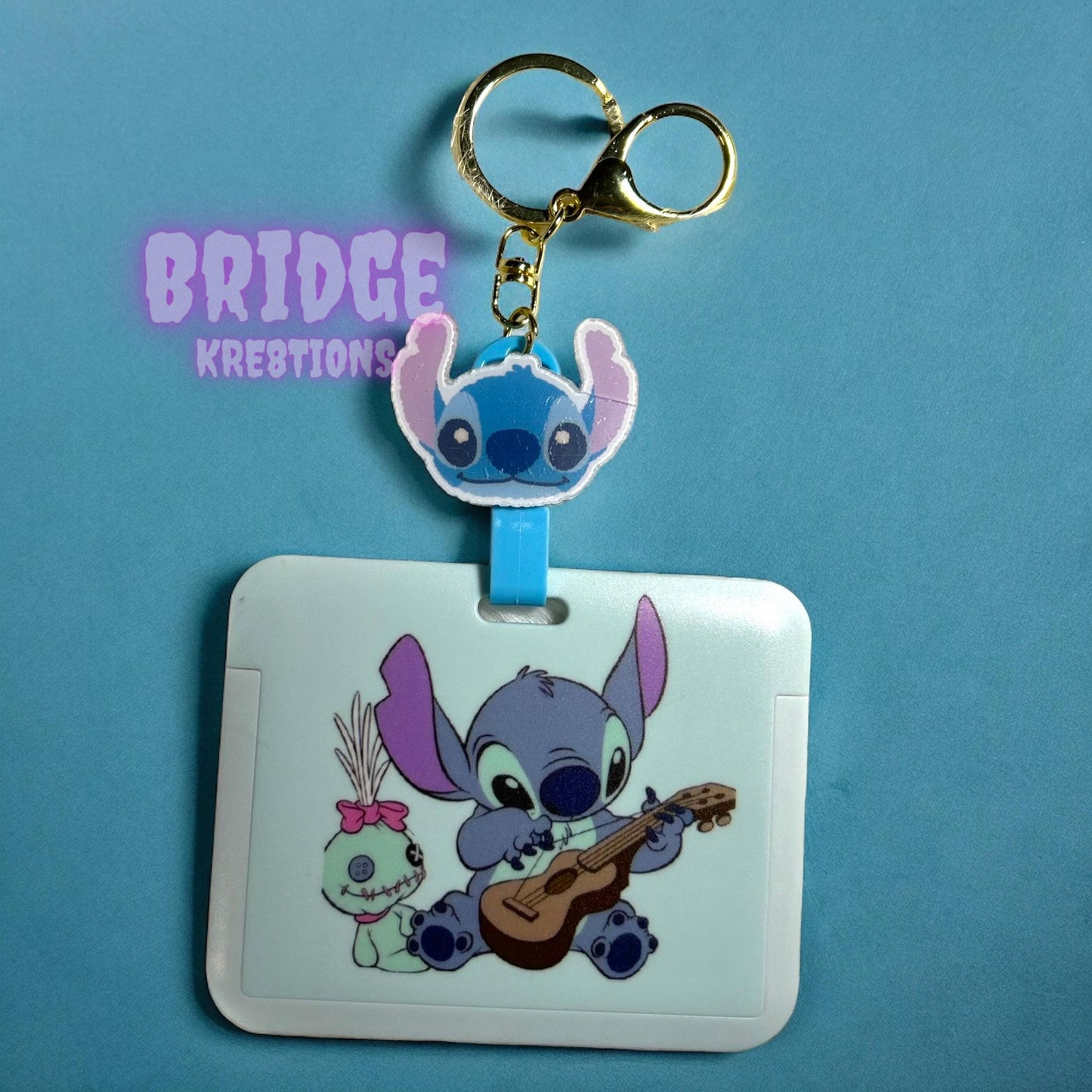Blue Alien Badge Holders