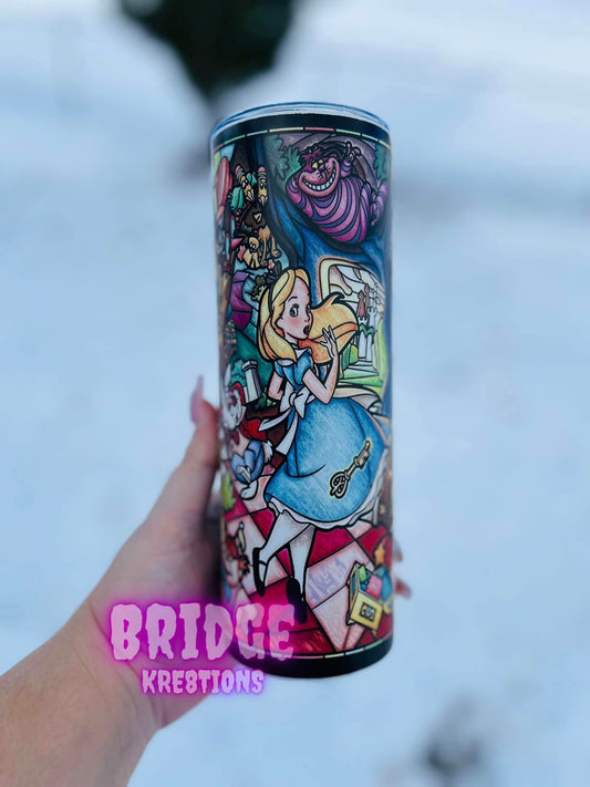 Stained Glass Alice Tumbler