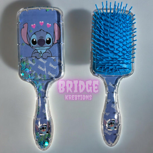 Blue Alien Hairbrush